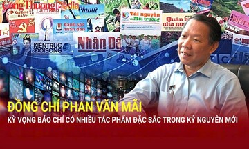 Đồng chí Phan Văn Mãi kỳ vọng báo chí có nhiều tác phẩm đặc sắc trong kỷ nguyên mới