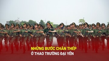 Những 'bước chân thép' của chiến sĩ Công an nhân dân trên thao trường Đại Yên