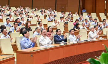 Nghị quyết sửa đổi Hiến pháp được thông qua với 470 đại biểu tán thành tuyệt đối