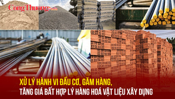 Xử lý hành vi đầu cơ, găm hàng, tăng giá bất hợp lý hàng hoá vật liệu xây dựng