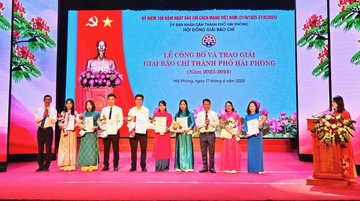 Trao giải báo chí TP. Hải Phòng năm 2023-2024: 33 tác phẩm xuất sắc đạt giải