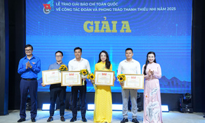 Báo Công Thương đoạt giải A Giải Báo chí toàn quốc về công tác Đoàn