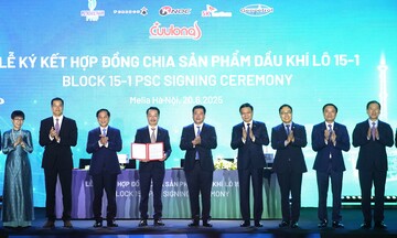 Ký kết hợp đồng dầu khí Lô 15-1: Dấu mốc chiến lược  của Petrovietnam 