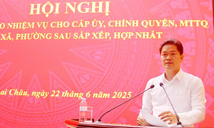 Lai Châu: Giao nhiệm vụ cho cấp ủy, chính quyền các xã, phường sau sắp xếp