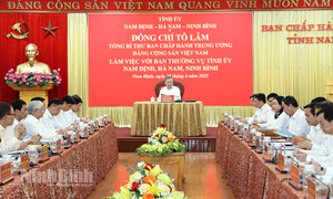 Tổng Bí thư Tô Lâm làm việc với ba tỉnh Nam Định, Ninh Bình và Hà Nam
