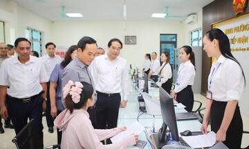 Đoàn công tác Trung ương khảo sát việc vận hành cấp xã mới tại Lào Cai
