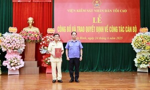 Bổ nhiệm Viện trưởng Viện Kiểm sát nhân dân tỉnh Ninh Bình sau sáp nhập