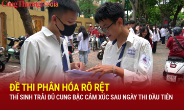 Đề thi phân hóa rõ rệt, thí sinh trải đủ cung bậc cảm xúc sau ngày thi đầu tiên