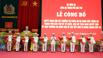 Cần Thơ: Điều động, bổ nhiệm 10 Phó Giám đốc Công an thành phố