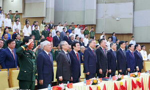 Tổng Bí thư Tô Lâm dự Lễ kỷ niệm Ngày sinh Tổng Bí thư Nguyễn Văn Linh