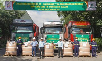 Phân bón Miền Nam xuất khẩu lô hàng đầu tiên sang New Zealand