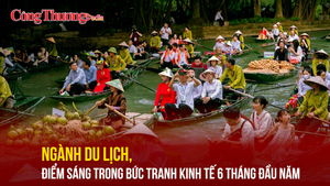 Ngành du lịch, điểm sáng trong bức tranh kinh tế 6 tháng đầu năm