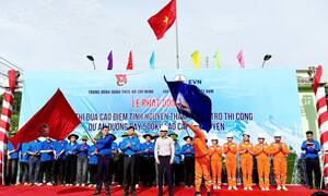 Lào Cai: Cao điểm tình nguyện hỗ trợ thi công đường dây 500kV Lào Cai - Vĩnh Yên