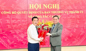 Ông Lê Trung Kiên được phân công làm Phó trưởng Ban Tổ chức Thành ủy Hà Nội