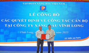 Petrolimex công bố quyết định về công tác cán bộ tại Công ty Xăng dầu Vĩnh Long