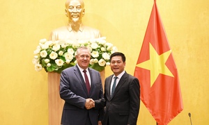 Bộ trưởng Nguyễn Hồng Diên làm việc với Chủ tịch Tập đoàn UPS của Hoa Kỳ