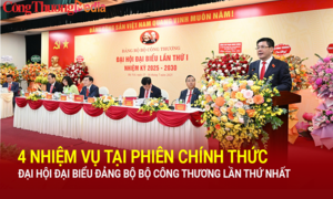 4 nhiệm vụ tại phiên chính thức Đại hội đại biểu Đảng bộ Bộ Công Thương lần thứ I, nhiệm kỳ 2025 - 2030