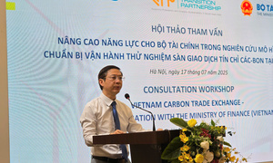Bộ Tài chính chuẩn bị cho vận hành thử nghiệm sàn giao dịch tín chỉ các -bon
