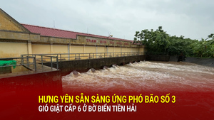 Hưng Yên sẵn sàng ứng phó khẩn cấp với bão số 3