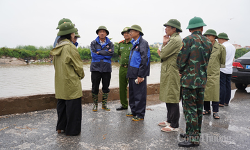 Tỉnh Hưng Yên kích hoạt toàn bộ hệ thống ứng phó bão số 3
