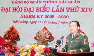 Khai mạc Đại hội Đảng bộ Quân chủng Hải quân lần thứ XIV, nhiệm kỳ 2025 - 2030