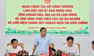 Thứ trưởng Nguyễn Hoàng Long làm việc với 3 tỉnh Khánh Hòa, Lâm Đồng, Gia Lai