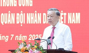 Tổng Bí thư Tô Lâm: Tăng cường xây dựng Quân đội vững mạnh về chính trị