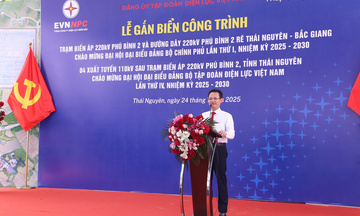 EVNNPC hoàn thành hai công trình điện trọng điểm tại Thái Nguyên chào mừng Đại hội Đảng