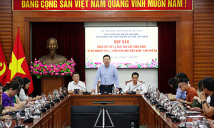 Công bố thể lệ Giải Báo chí toàn quốc ‘Vì sự nghiệp phát triển Văn hóa Việt Nam’