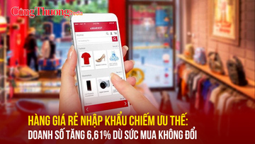 Hàng giá rẻ nhập khẩu chiếm ưu thế: Doanh số tăng 6,61% dù sức mua không đổi