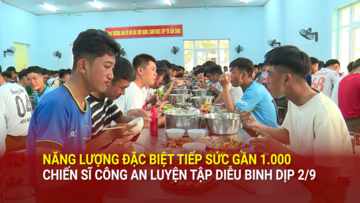 Năng lượng đặc biệt tiếp sức gần 1.000 chiến sĩ công an luyện tập diễu binh dịp 2/9