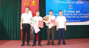 Công bố các quyết định về công tác cán bộ tại Petrolimex Hà Sơn Bình