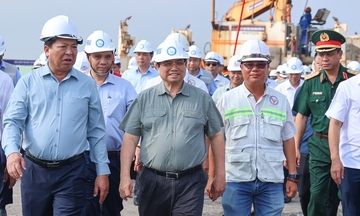 Thủ tướng Phạm Minh Chính lần thứ 8 kiểm tra tiến độ sân bay Long Thành
