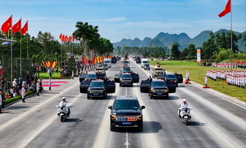 Đội ngũ Cảnh vệ K01, Bộ Công an 'cực ngầu' trong hợp luyện diễu binh, diễu hành