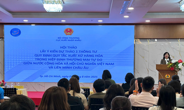 Lấy ý kiến dự thảo về quy tắc xuất xứ hàng hoá trong Hiệp định EVFTA