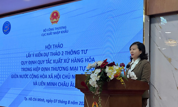 Chùm ảnh: Hội thảo góp ý Dự thảo 2 Thông tư về Quy tắc xuất xứ hàng hóa EVFTA