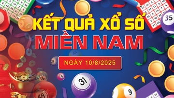 XSMN 10/8, trực tiếp kết quả xổ số miền Nam hôm nay 10/8/2025