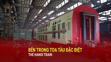 Bên trong toa tàu đặc biệt The Hanoi Train