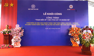 Khởi công Trạm biến áp 110kV Phú Cát, bảo đảm điện phía Tây Hà Nội