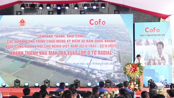 Thanh Hóa: Khánh thành nhà máy lốp ô tô gần 65 triệu USD