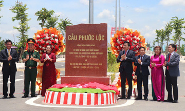 Quảng Ngãi: Khánh thành cầu Phước Lộc tổng mức đầu tư 850 tỷ đồng