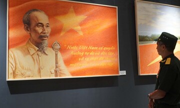 ‘Những ngày tháng lịch sử’: Dấu ấn 80 năm Độc lập dân tộc qua triển lãm mỹ thuật