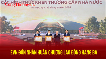 EVN đón nhận Huân chương Lao động hạng Ba