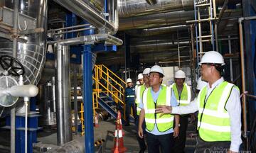 Chùm ảnh: Thứ trưởng Nguyễn Hoàng Long kiểm tra Nhà máy LNG Nhơn Trạch 3,4