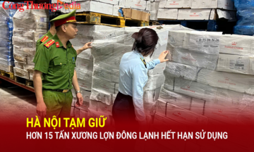 Hà Nội: Đột kích kho xưởng, phát hiện 15 tấn xương lợn quá hạn sử dụng hơn 1 năm
