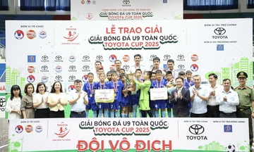 U9 Việt Hùng Thanh Hóa vô địch Giải Bóng đá U9 toàn quốc