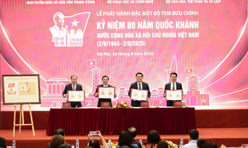 Phát hành bộ tem bưu chính kỷ niệm 80 năm Quốc khánh 2/9