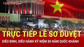 🔴LIVE: Lễ sơ duyệt diễu binh, diễu hành Kỷ niệm 80 năm Quốc khánh 2/9