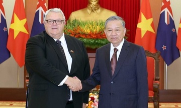 Tổng Bí thư Tô Lâm tiếp Chủ tịch Quốc hội New Zealand Gerry Brownlee
