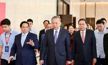 Chùm ảnh: Lãnh đạo Đảng, Nhà nước dự lễ khai mạc Triển lãm thành tựu đất nước